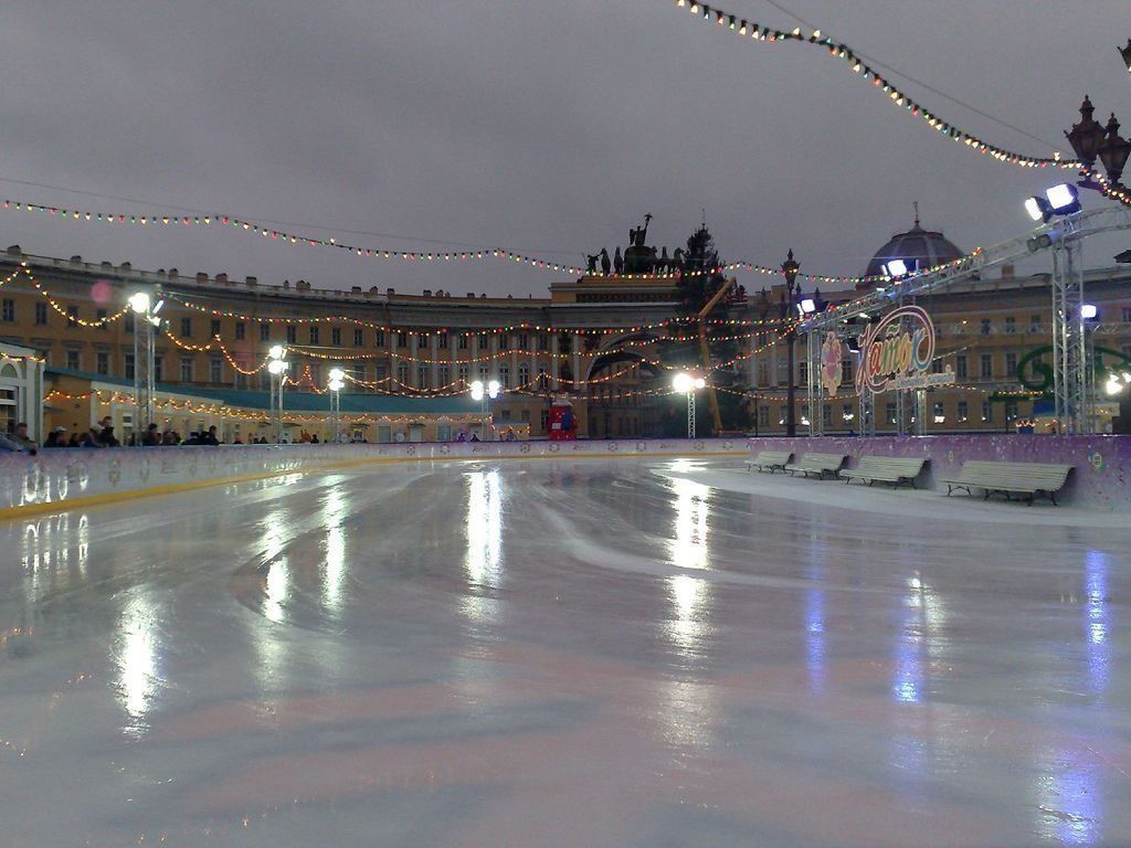 Champs de glace de Saint-Pétersbourg en 2025