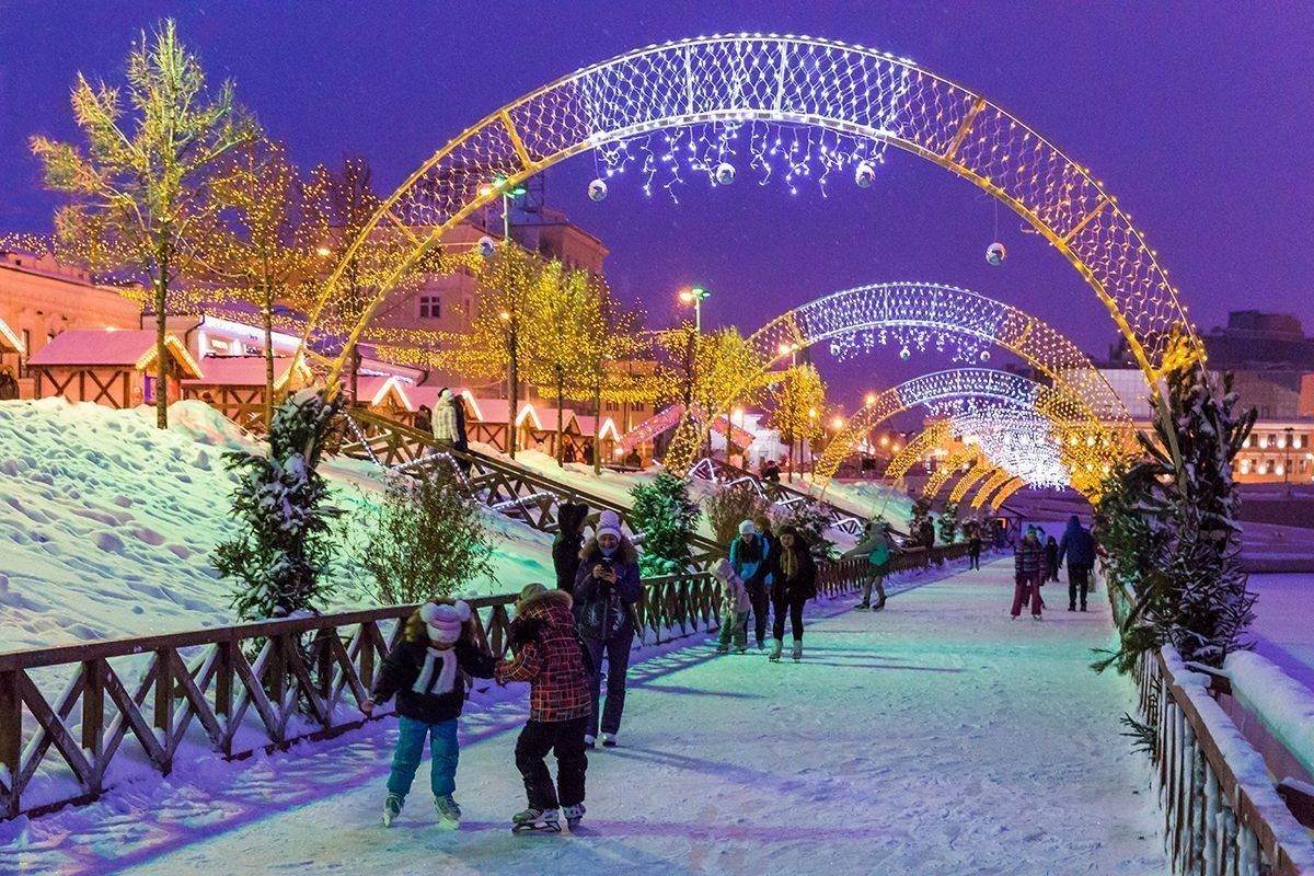 Skating rinks of Kazan 2025: open and closed areas