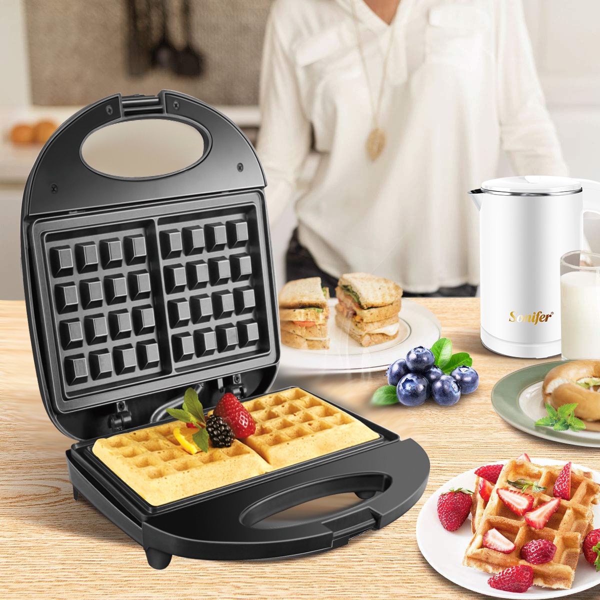 Rating of the best electric waffle irons for 2025