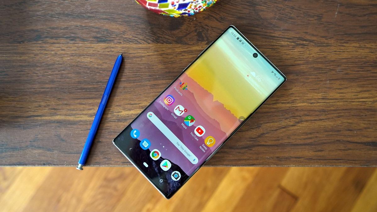 Test du smartphone Samsung Galaxy Note10 Lite